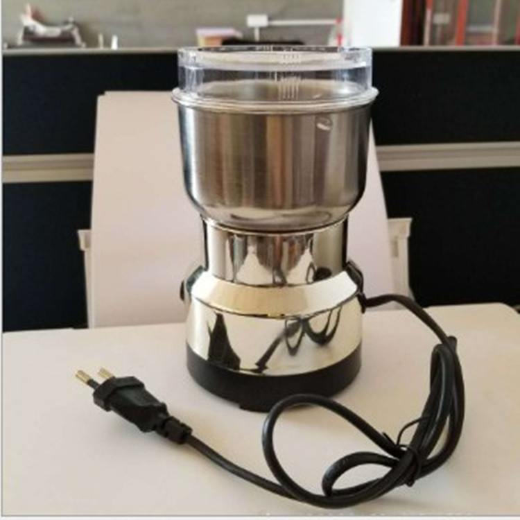 Grinder coffee bean grinder coffee machine stainless steel flour mill medicinal materials flour machine cross-border European standard New