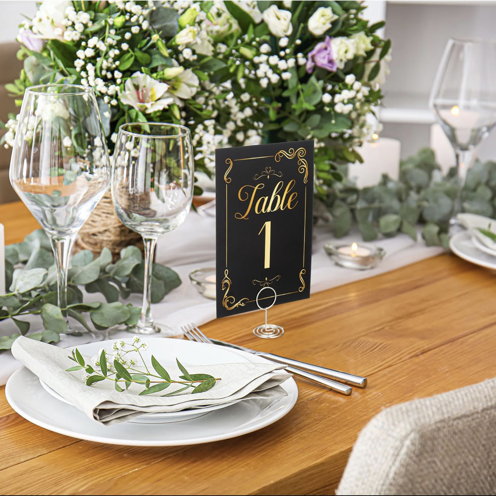 Cross-border New High-end Paper Seat Card Wedding Event Dining Table Wedding Party Banquet Birthday Table Number Logo