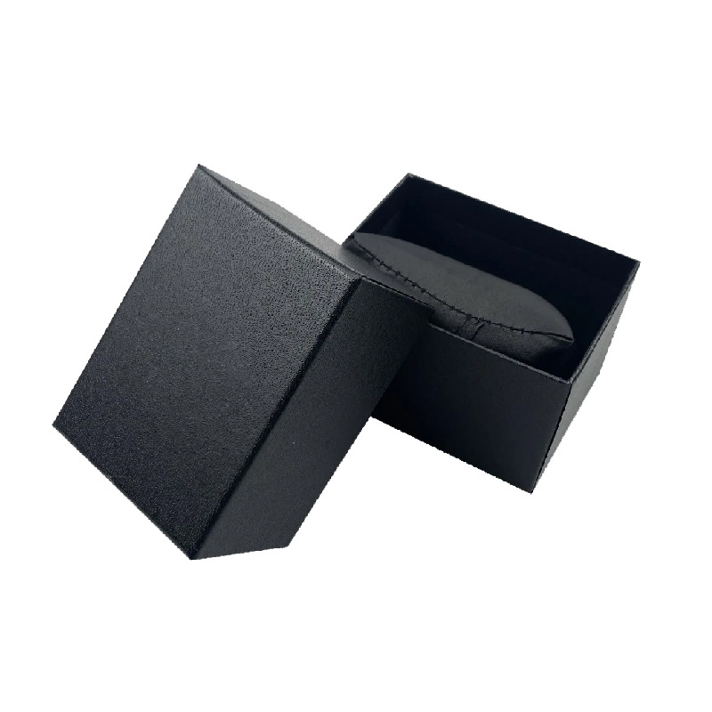 New solid color simple square watch box heaven and earth cover watch box foreign trade paper box watch packaging gift box customization