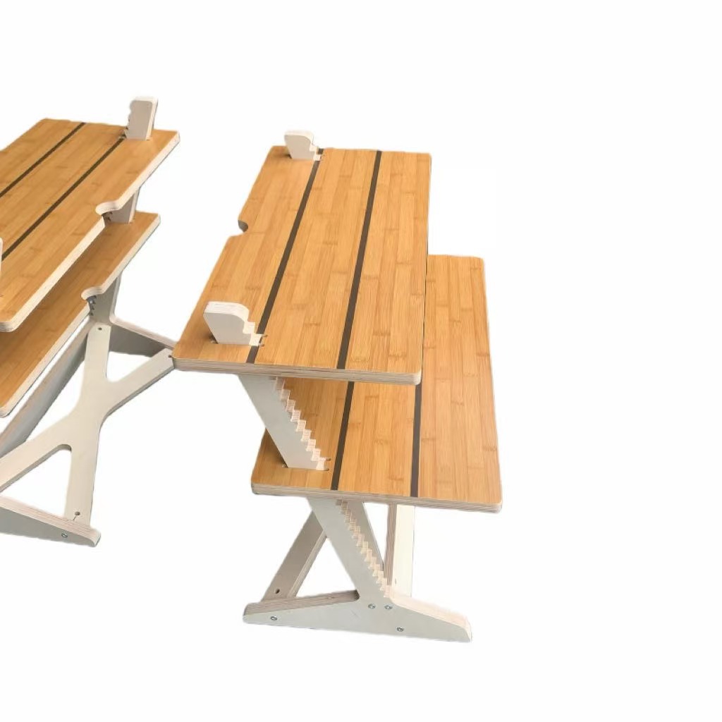 Wooden Rack for Placing Items, Documents, Flowers, Cups, Books, Wooden Table, Removable and Adjustable Shelf Clips