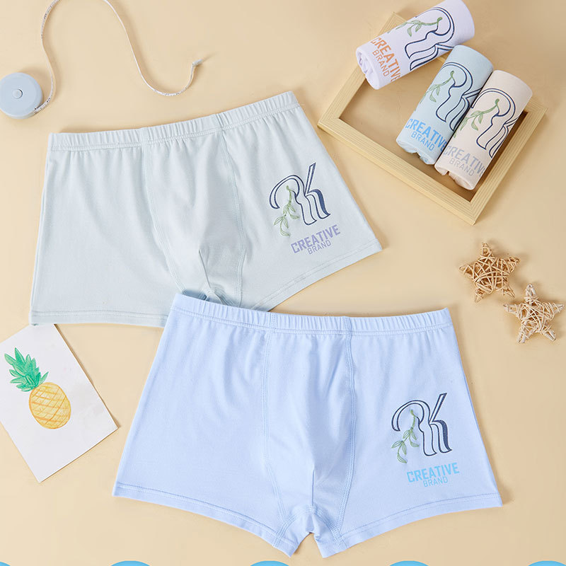 Cartoon Kidsren's Underwear Pure Cotton Plus Modal Boys and Girls Boxer Briefs Baby Kids Boxer Shorts Underwear 1015