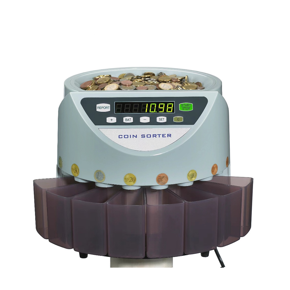 Intelligent Taiwanese Currency Coin Sorting Machine Export New Taiwan Dollar Twd Bank Dedicated Coin Counting Machine Cash Register Commercial Use