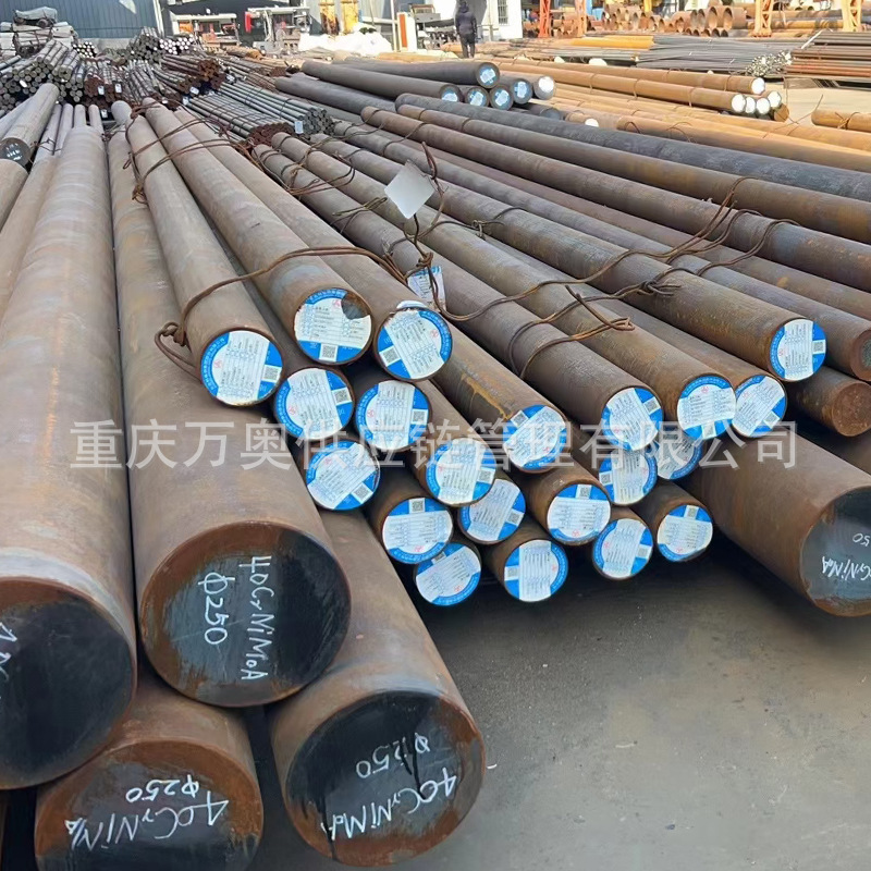 4145H Hot-Rolled Round Steel 8620H Round Steel 20Crmnti Mold Steel with Various Specifications Available for Spot Cutting and Processing