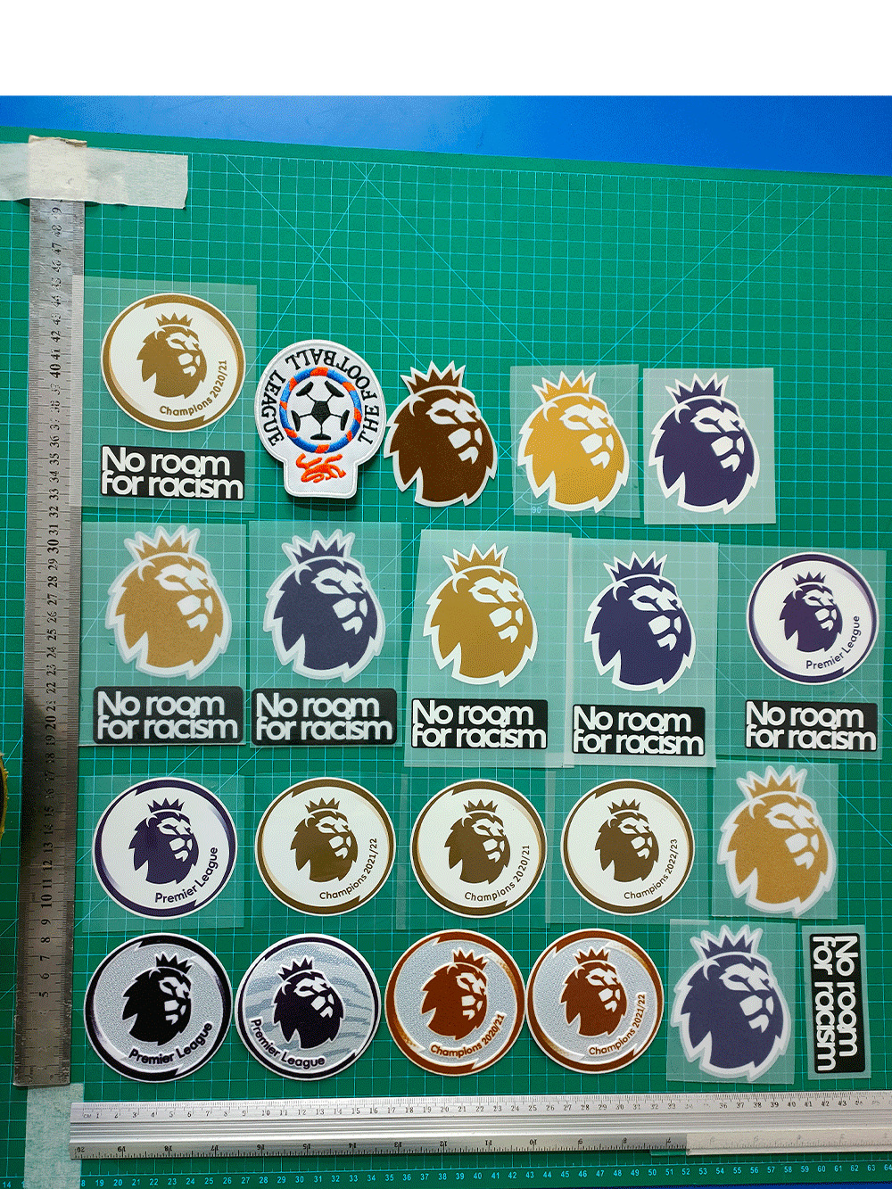 Premier League Armband Collection Jersey Number Letter Armband Hot Stamping Number Thermal Transfer Map Jersey Jersey Supplies