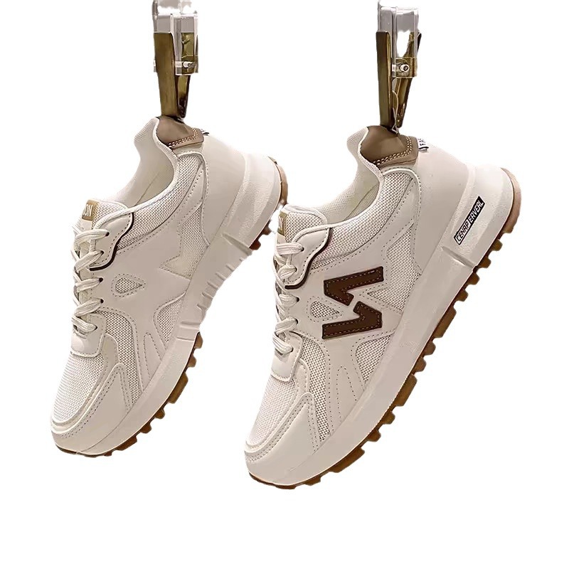 Sports Shoes for Women 2025 Spring & Fall New Style Super Popular Versatile Non-Slip Casual Women's Shoes Soft Sole Lightweight Running White Shoes