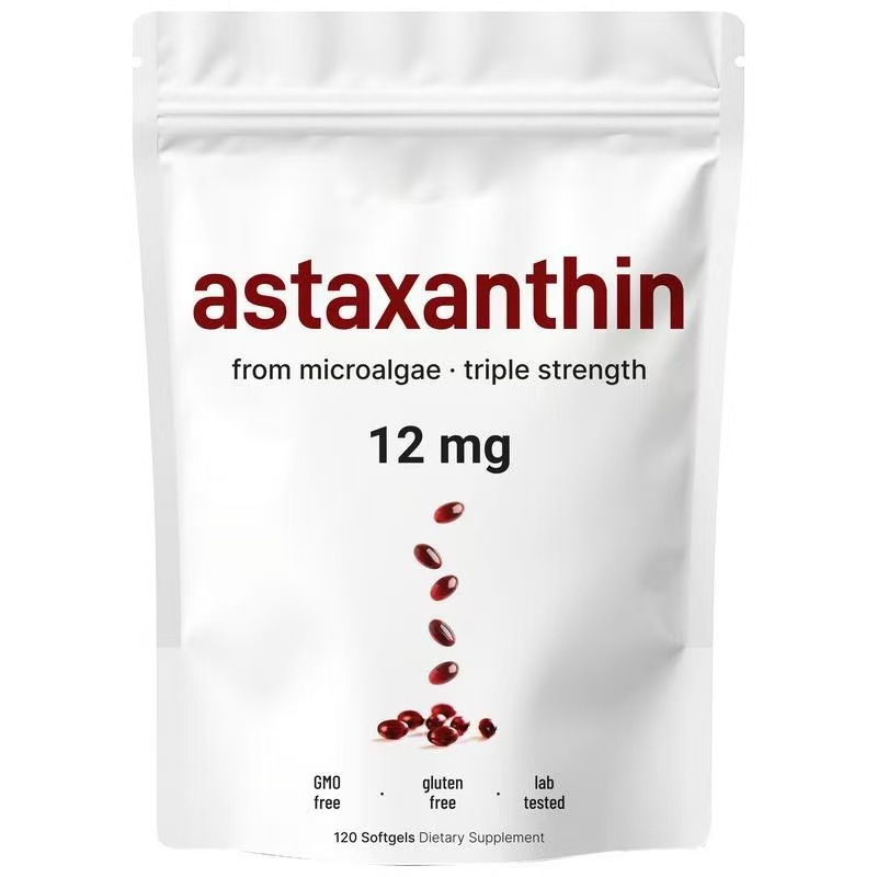 Amazon Cross-Border Hot Sale Spot Astaxanthin Softgels Astaxanthin Soft Capsules 120 Capsules