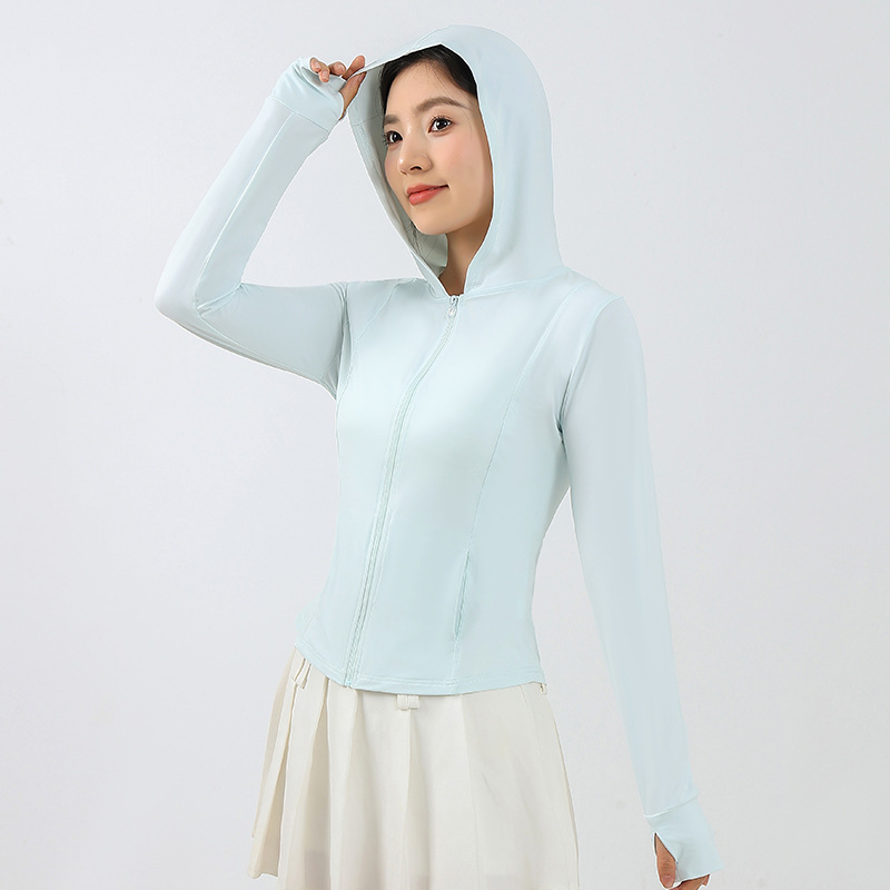 женская одежда для защиты от солнца, стиль slim-fit 2025, материал нейлон, укороченный пояс, дышащая, защита от солнца UPF50+