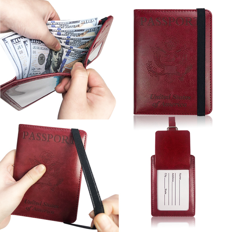 Индивидуальный многофункциональный ремешок для паспорта, защитная обложка, holder для долларов, holder для вакцинационных карт