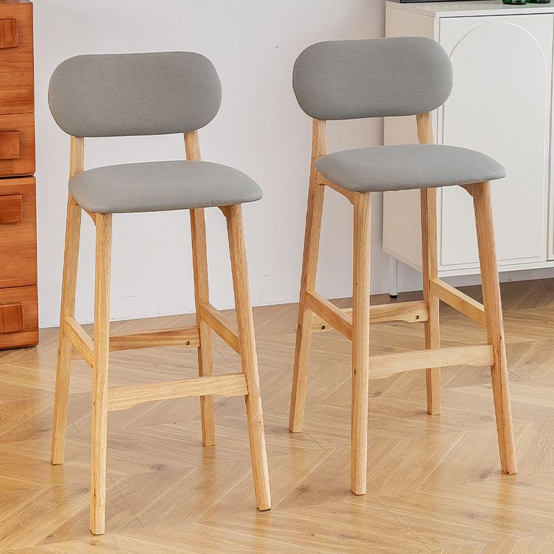 Bar Chair Home Island Backrest High Stool Commercial Solid Wood Front Desk Cashier Chair European Style Bar Chair Bar Stool