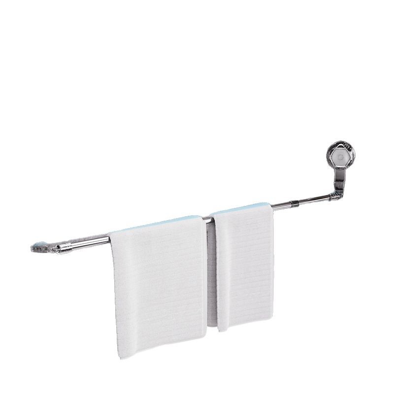 Suction cup towel rack multi-functional non-perforated strong wall-mounted towel rack bathroom rack telescopic suction cup towel bar