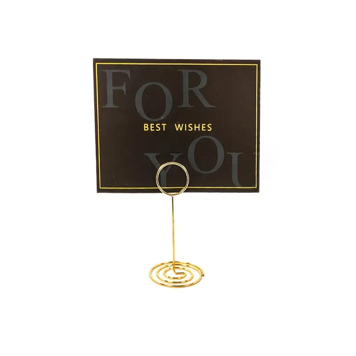 Cross-Border Hot Selling Peacock Round Business Card Holder Electroplated Message Holder Office Note Holder Wedding Seat Holder