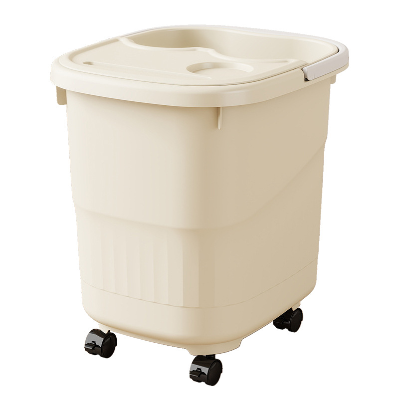 Foot Bath Bucket Household Thickeneding and Heightening with Roller Portable Foot Bath Bucket over Calf Insulation Massage Foot Bath Bucket Foot Basin