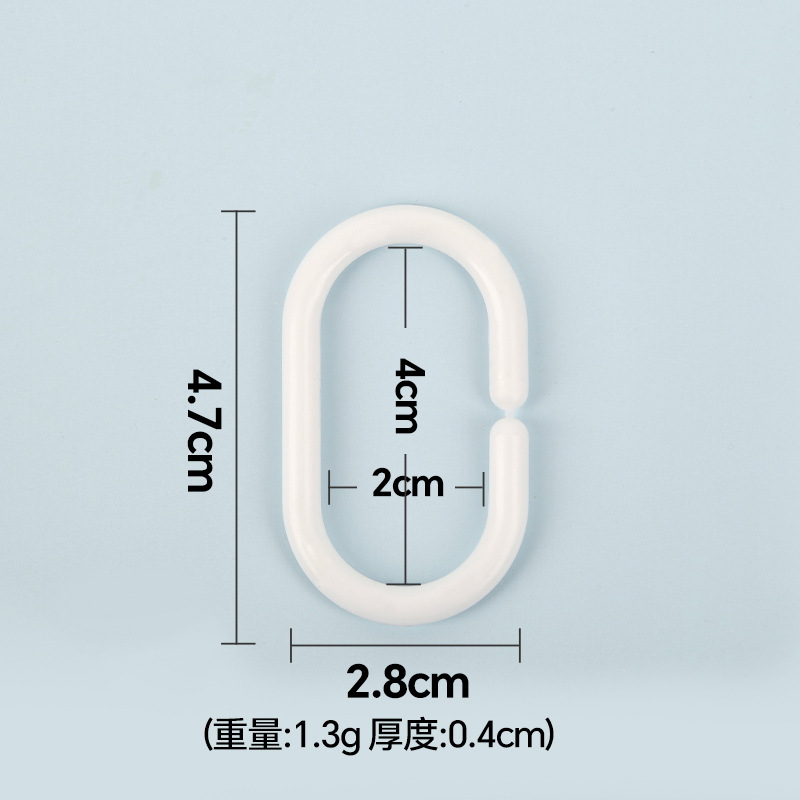 Spot supply bed curtain hook shower curtain hook C practical bathroom spot hook with lock wholesale processing