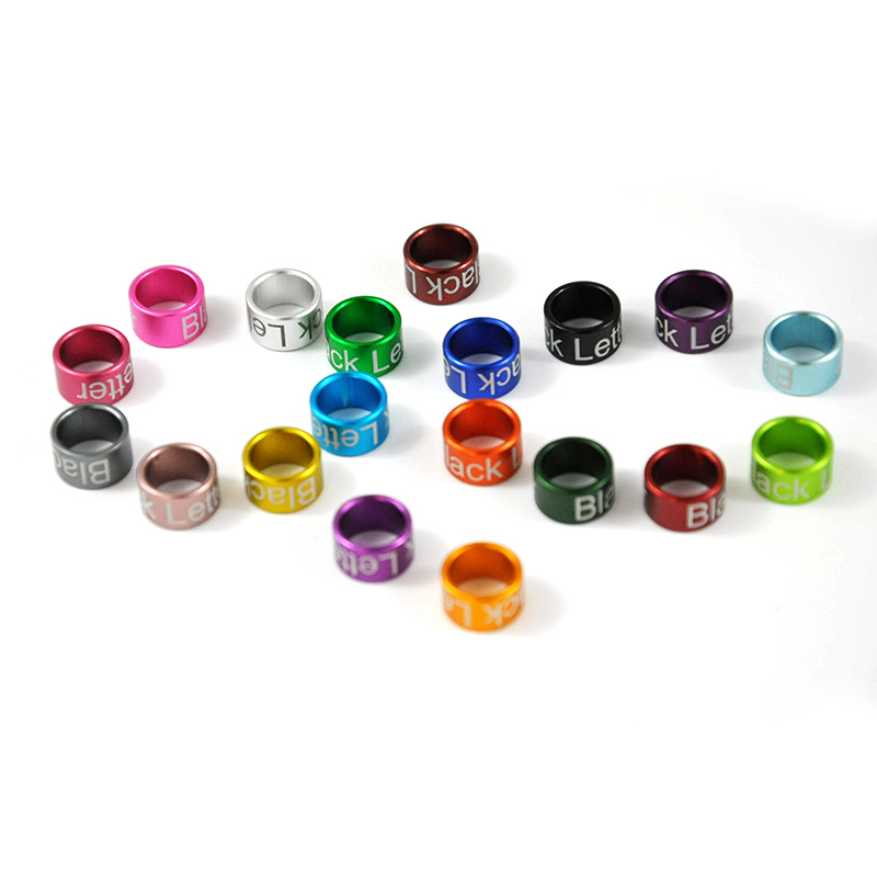 Bird Ring Engraving Parrot Foot Ring Identification Ring Young Bird Foot Ring Bird Foot Ring Peony Wen Bird Metal Aluminum Ring