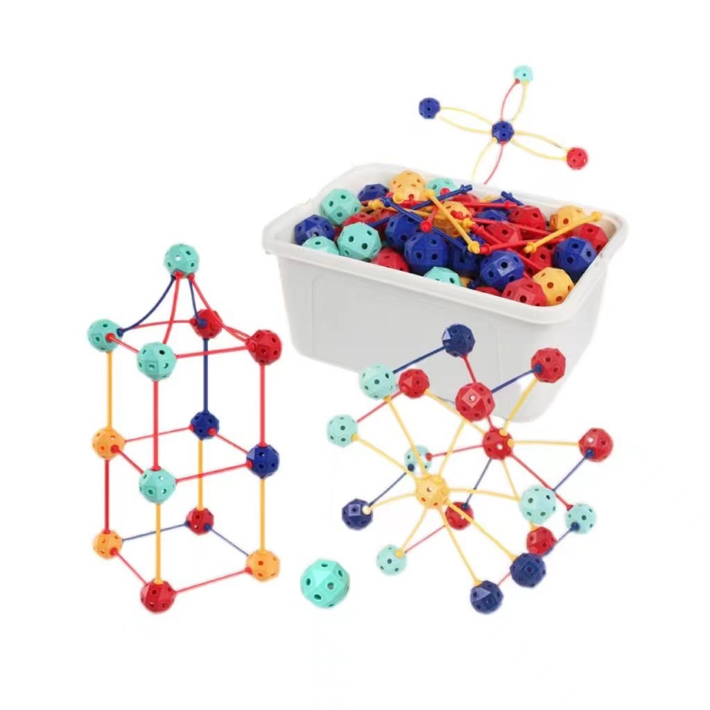 Three-Dimensional Geometry Versatile Bead Ball 3D Assembly Building Blocks Kindergarten Enlightenment Toys Educational Building Blocks