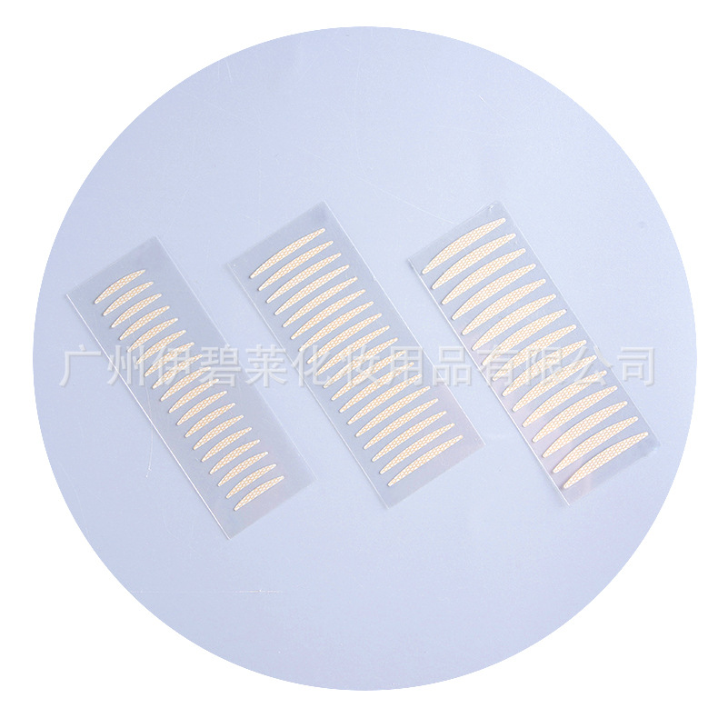 Factory wholesale invisible lace double eyelid stickers transparent mesh natural lasting styling seamless swollen eyes beauty stickers
