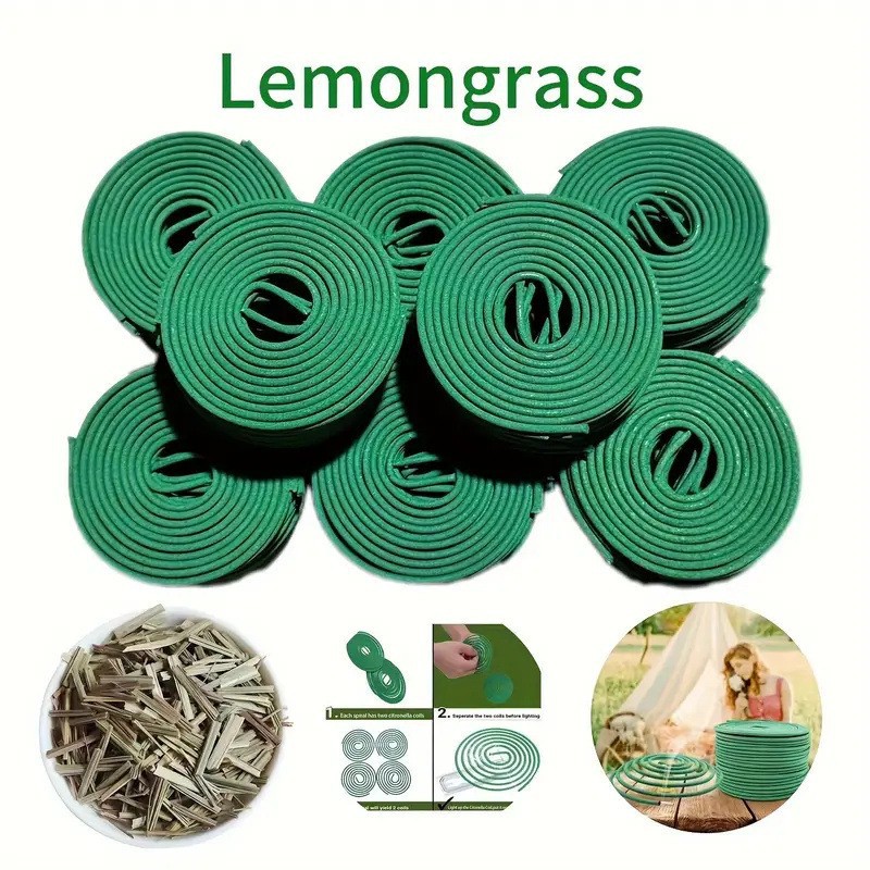 Manufacturer Wholesale 24-Plate Citronella Incense Coils Can Repel Mosquitoes and Remove Odors Cross-Border Green Incense Street Stall Supply Toilet Aromatherapy