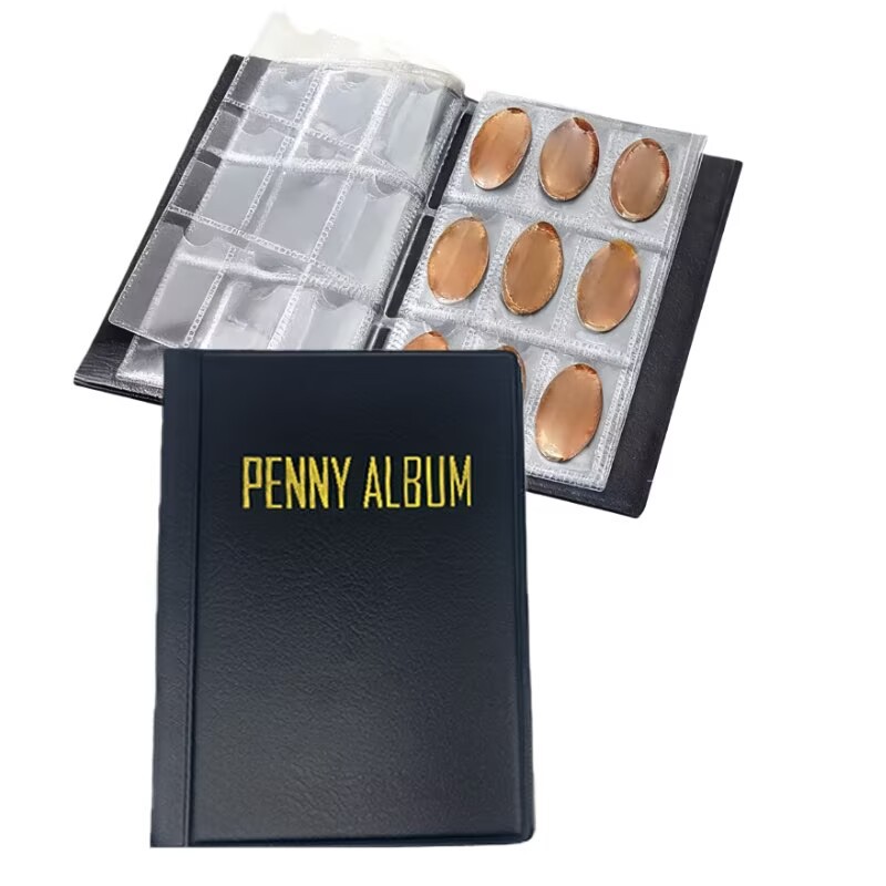 Cross-Border Penny Collection Book 108-Grids Coin Storage Book Commemorative Coin Coin Protection Book