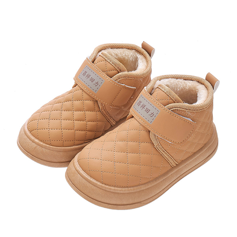 Winter Children's Snow Boots Boys and Girls fleece-lined Boots Thickened Warm Children's Shoes Baby Cotton New Boots