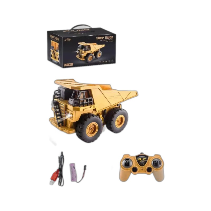 Cross-border new children's excavator toy car digging simulation car engineering car boy birthday gift wholesale