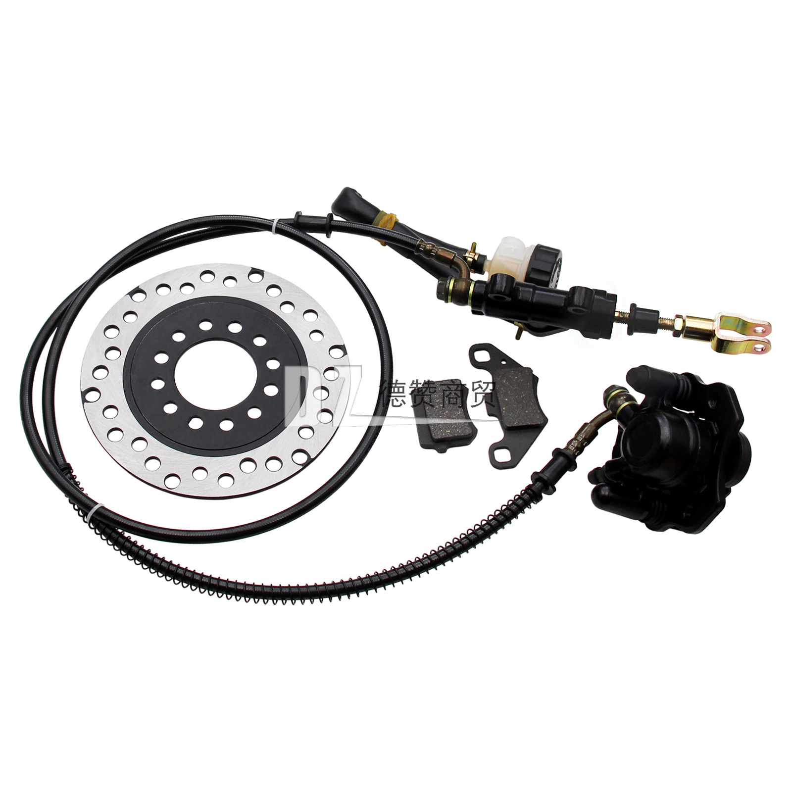 Four-Wheel Motorcycle Go-Kart Atv Accessories Foot Brake Pump Assembly Caliper with Brake Disc