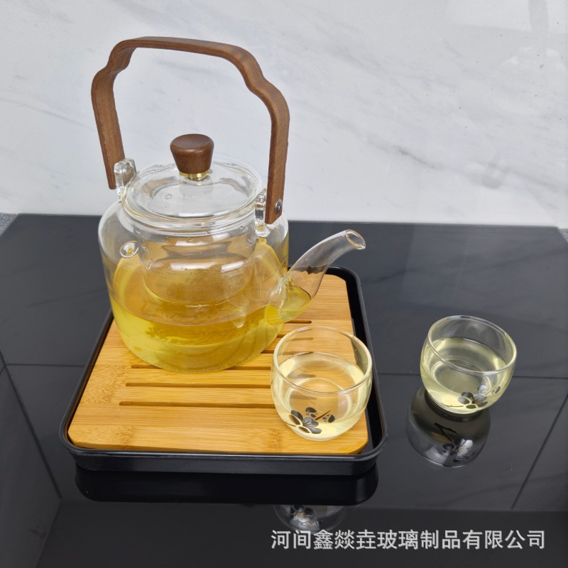 Glass Teapot Suitable for Open Flame and Electric Ceramic Stove, 2025 New Model, High-Temperature Resistant, with Handle, Kettle for Boiling Water, Health-Preserving Tea Utensil