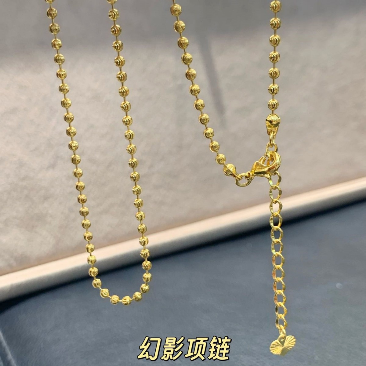 18K Gold Necklace Au750 Gold Non-Molded Solid Necklace Simple Sweater Chain Versatile Clavicle Chain Water Shell Wholesale