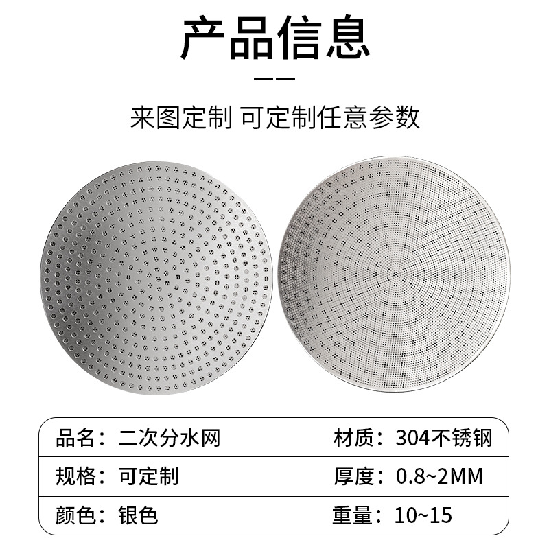 Coffee Secondary Water Distribution Network 51/53/58mm Laser Engraving Etched Processing Stainless Steel Filter Coffee Filter Mesh