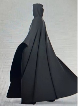 2025 Cross-Border European and American Temu Autumn and Winter Punk Loose Hooded Buttoned Woolen Loose Cape Top Unisex