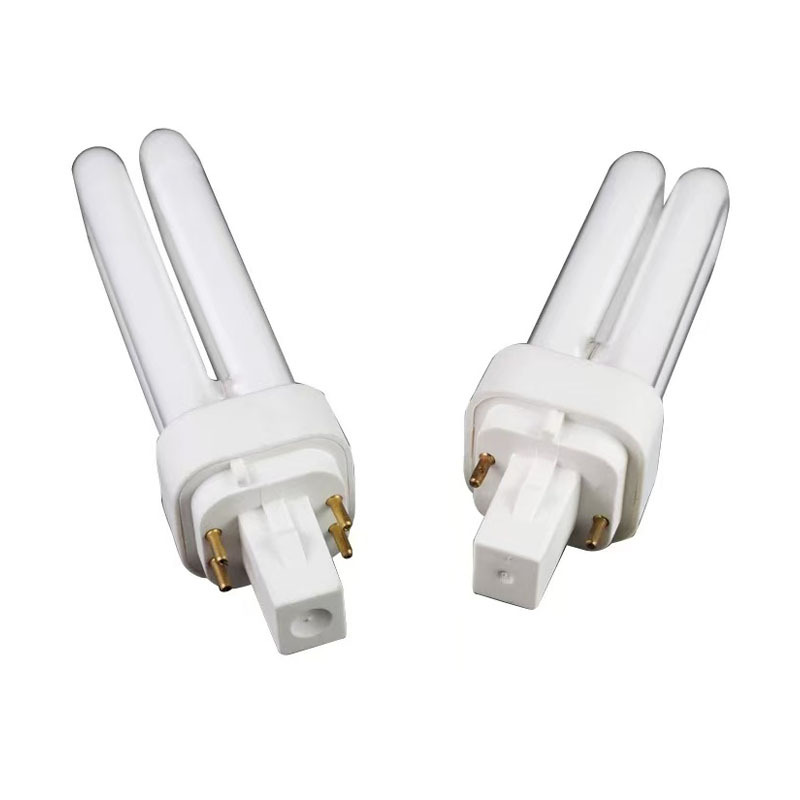 Explosions 2 pin 4 pin 2U plug tube energy-saving lamp tube downlight horizontal plug lamp 9w13w18w horizontal plug fluorescent tube 2U