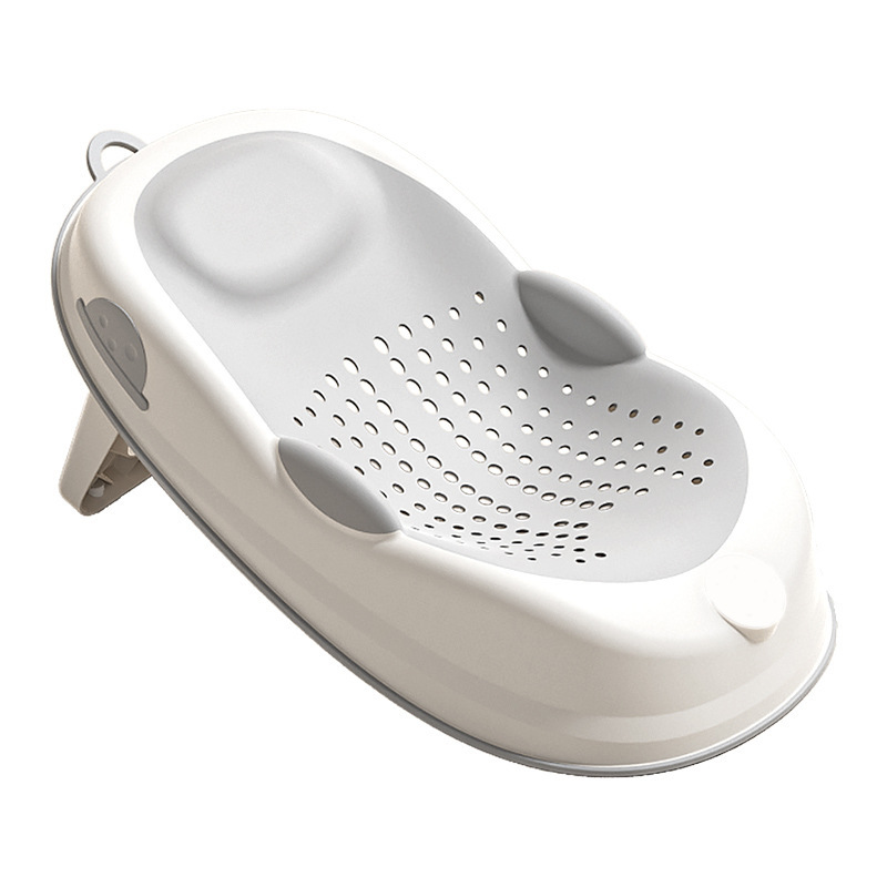 Baby Bath Net Newborn Sitting and Lying Support Artifact Baby Bathtub Universal Bath Bed Support Non-Slip Mat Temperature Sensing Bath Rack