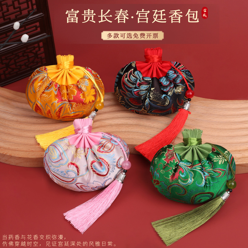 Мешочек на праздник Драконьего лодки, антикварный мешочек, переносной мешок из хлопка и сатина, карман для ханфу, мешок для профилактики эпидемий