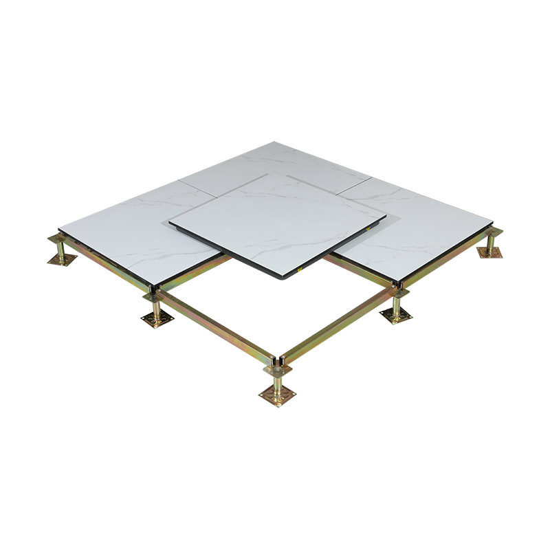 Yihua Ceramic Floor All Steel Frame Machine Room Anti-static Floor 602*602*45 Ivory White Ceramic Floor