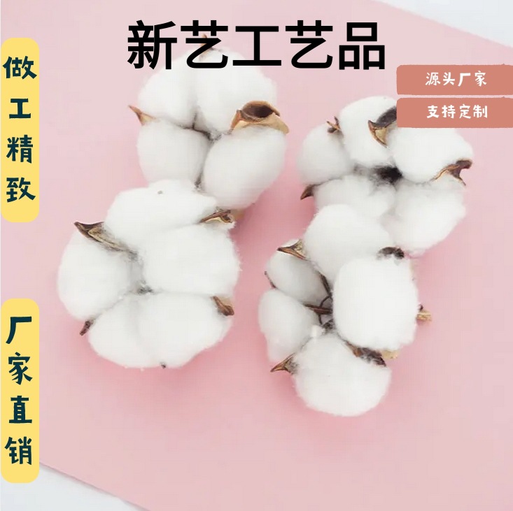 Искусственный хлопковый головной убор оптом, хлопковая гирлянда для декора гостиной, вечные цветы, сухие цветы