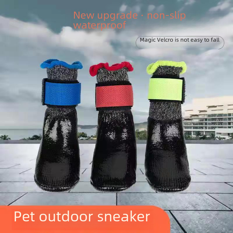 Pet Shoes Dog Foot Cover Shoes Soft Sole Anti-scratch Anti-dirty Shoes Teddy Bixiong Poodle Small Dog Shoe Cover