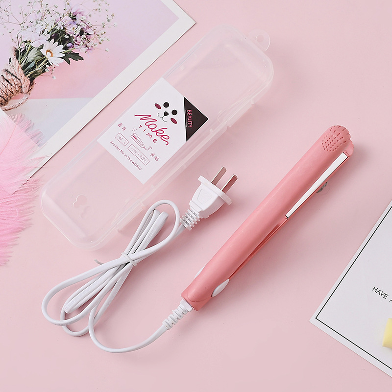 Factory Direct mini straight dual-purpose electric splint hair straightener hair curler easy to carry hairdressing tools hair straightener