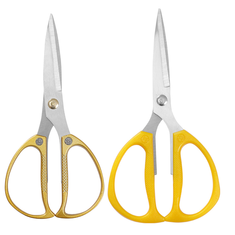 K82 Multifunctional Kitchen Scissors Alloy Strong Chicken Bone Scissors Household Pointed Stainless Steel Scissors Factory Direct Sale