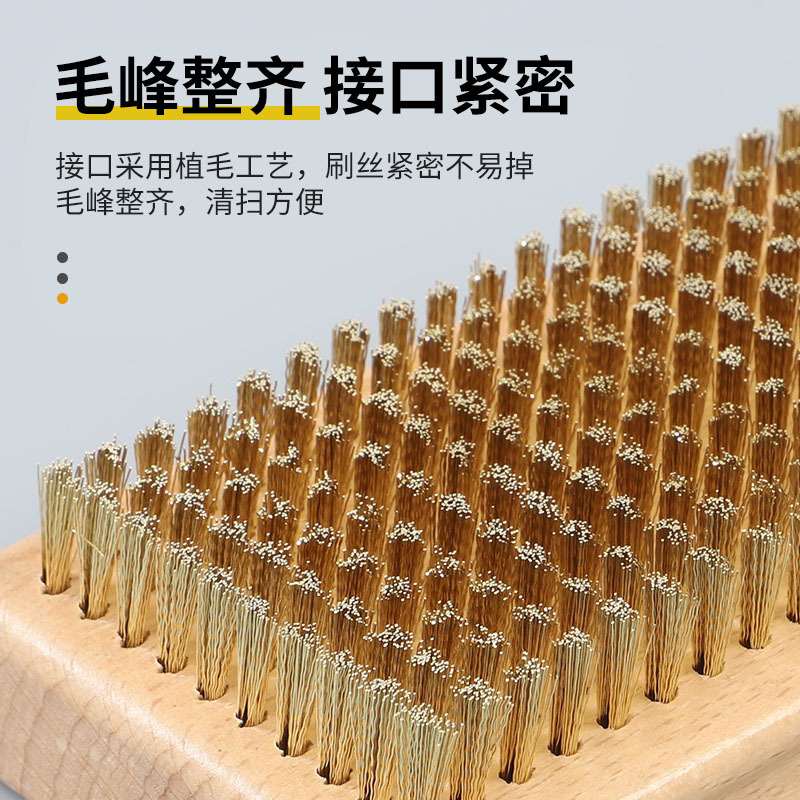 Snowboard Waxing Brush Single Board Double Board Wax Removal Cleaning Copper Wire Brush Polished Horse Hair Brush Nylon Brush Encrypted Brush
