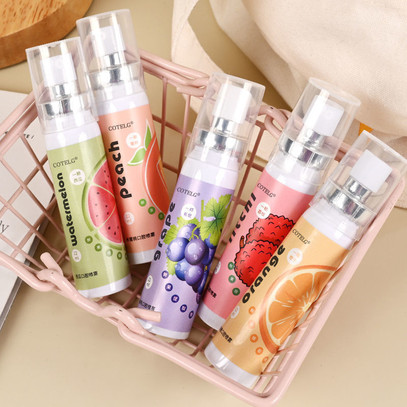Breath Freshener Oral Spray Peach Lychee Long-Lasting 22ml Portable Mouthwash Drop Shipping