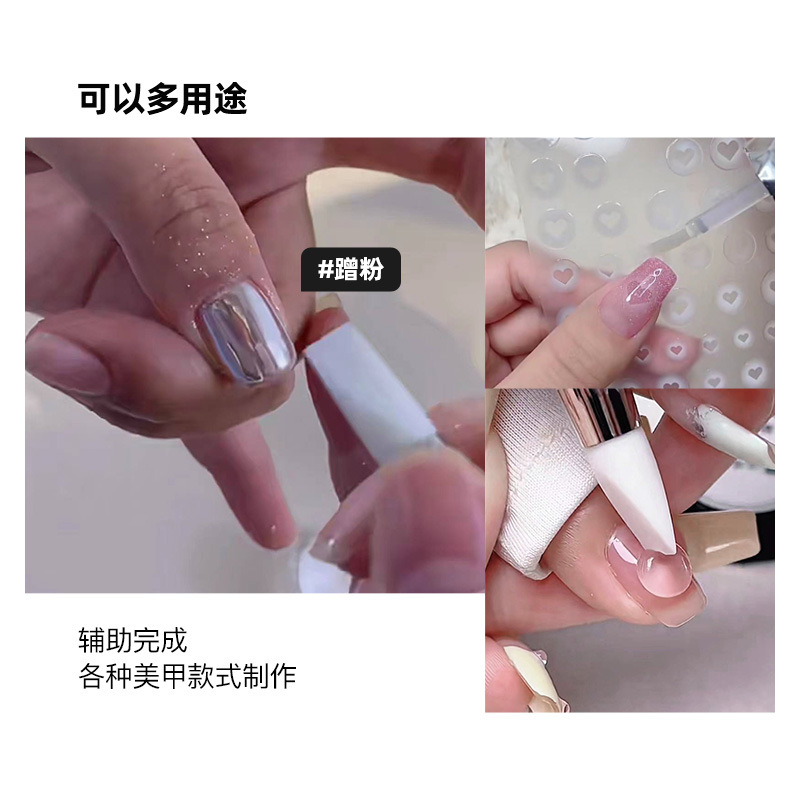 Nail art double-headed silicone pen function pen single sticker pressing pen for painting painted magic mirror powder manufacturers