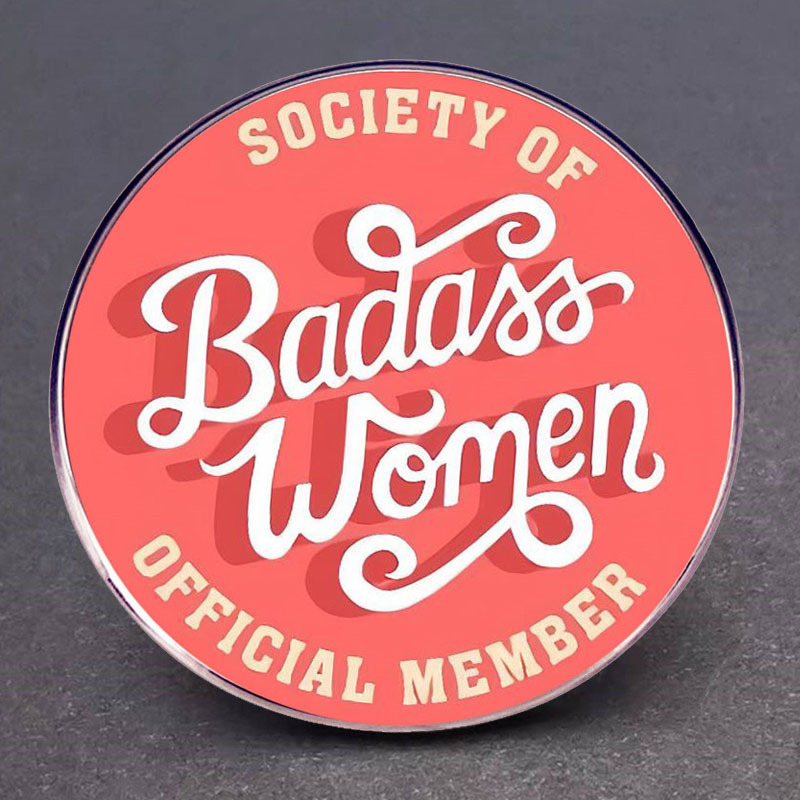 Female Bad Egg Association Official Membership Brooch Feminist Pin Brooch Metal Alloy Badge Accessories