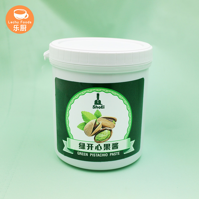 Xiuai Green Happy Jam 1kg/can Puree Sweet Jam Mousse Sandwich Cake Baking Ingredients Nut Jam