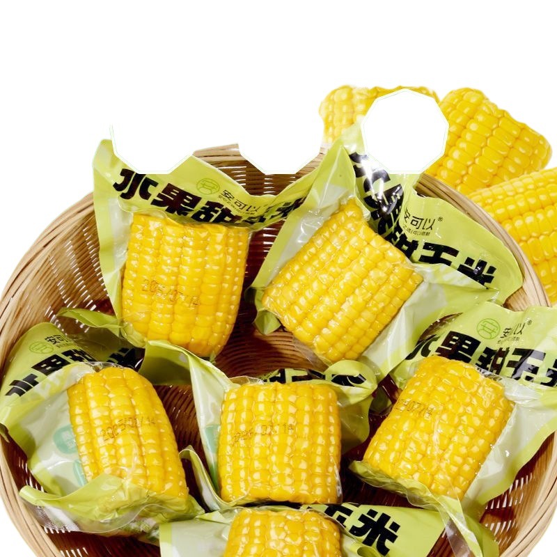 Mid-Section Fruit Corn, Ready-To-Eat Sugar Corn Segments, Vacuum-Packed, Meal Replacement Snacks for Students and Office Workers, Factory Wholesale