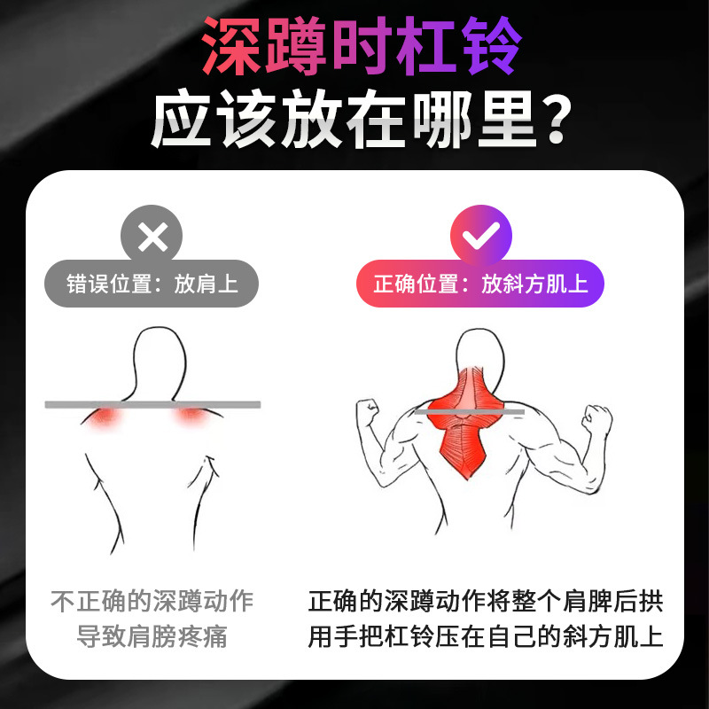 Barbell Shoulder Pad Foam Weightlifting Squat Pad Neck Pad Foam Hip Pad Barbell Pad Training Hip Push Protective Cover