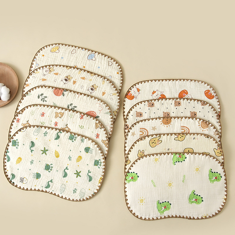 10-layer gauze cloud sheet pillow newborn cloud sheet pillow shaped pillow baby flat pillow baby baby sweat-absorbent breathable pillow towel