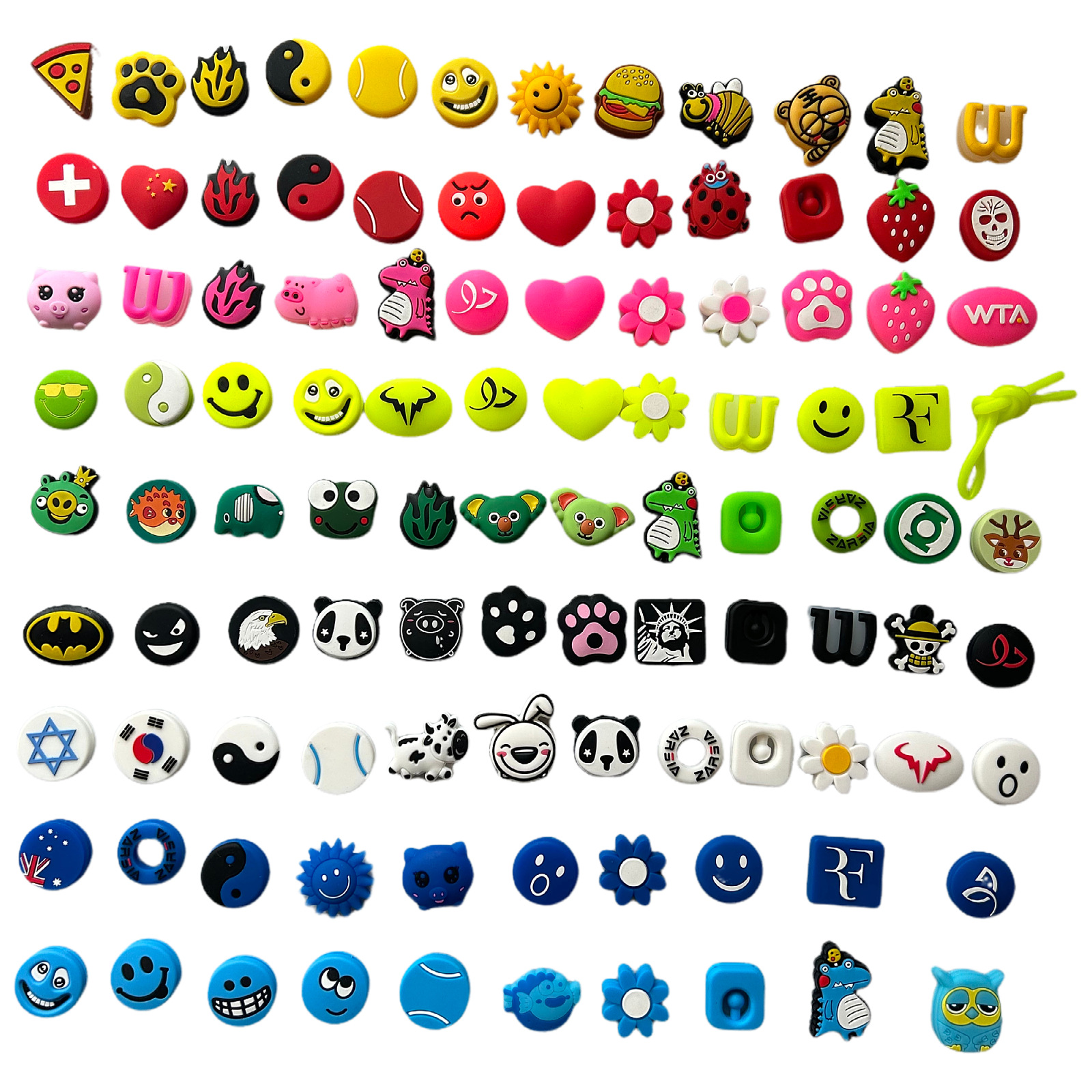 Various color shock absorbers silicone tennis racket shock absorber squash racket shock absorber particles