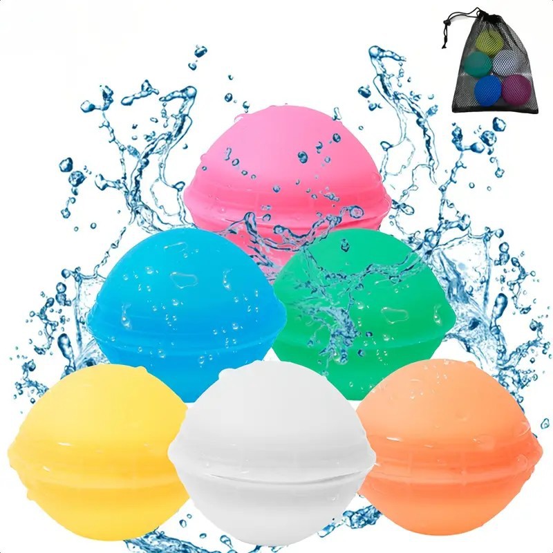 Cross-Border Hot-Selling Summer Outdoor Magnetic Water Polo Reusable Silicone Water Polo Children's Water Fight Toy