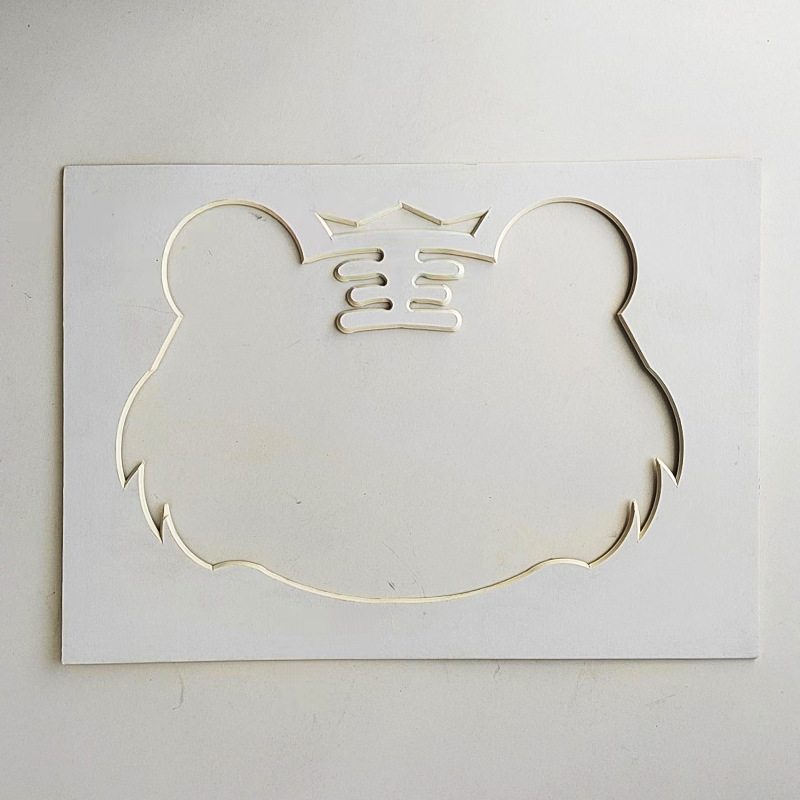 White Cardboard Round Square Hole Photo Frame Special Framed Lining Cardboard Manufacturer Supports Customized Pattern Cardboard