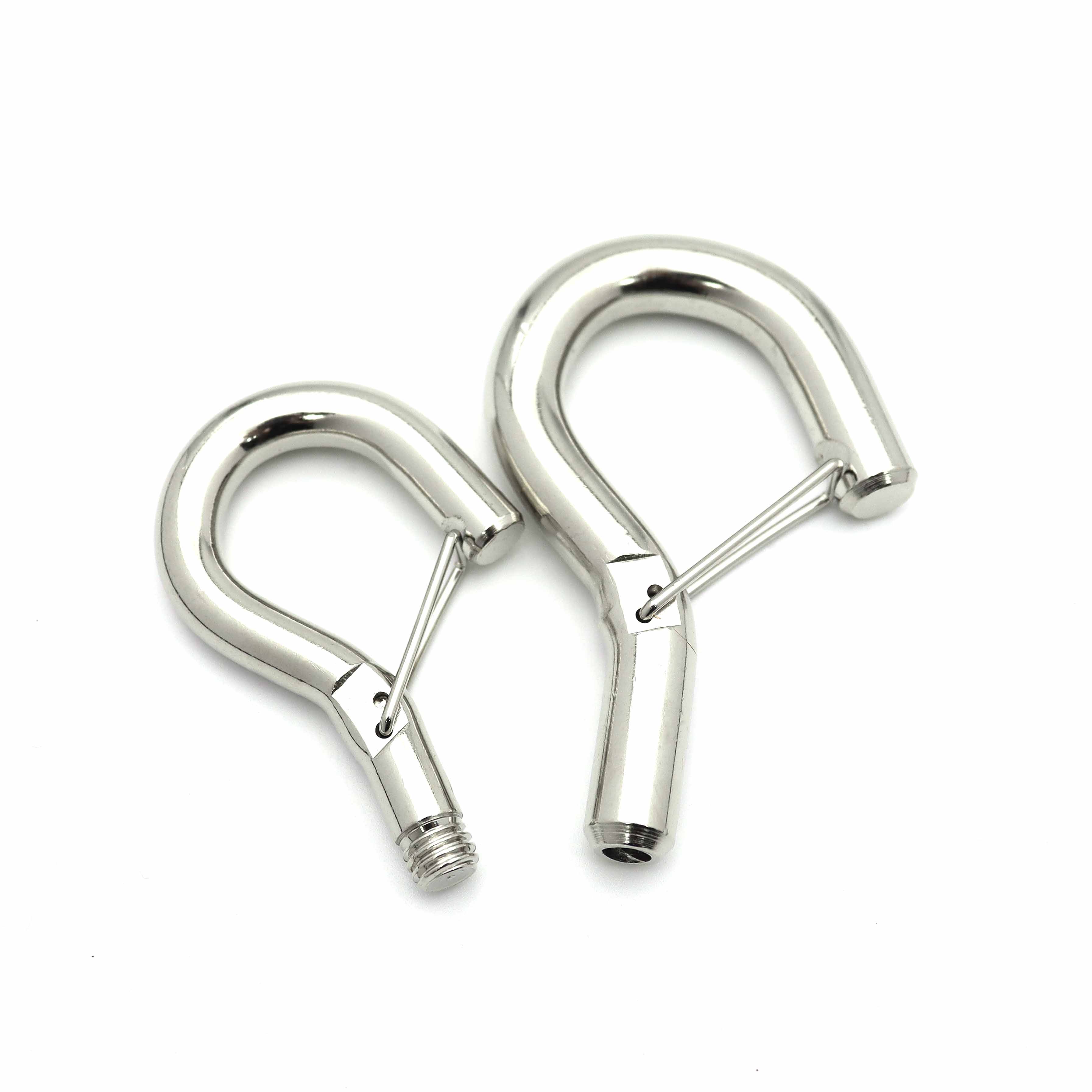 Hanging Hook with Threaded Hook Safety Card Hook Wire Rope Cable Hook Lighting Connection Hook Small Spring Hook