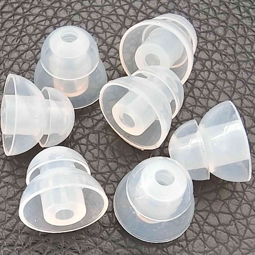 Silicone Ear Plugs Double Layer Earplugs Hearing Aid Earplugs Ear Caps Mushroom Head Soft and Odorless Glue Grain Wholesale